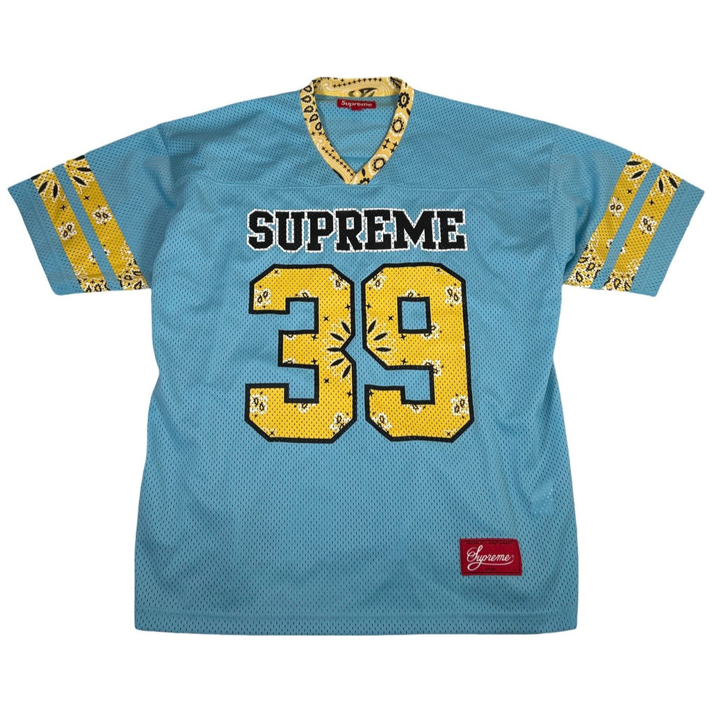 Supreme Bandana Football Jersey Blue [USED] - M (Used)