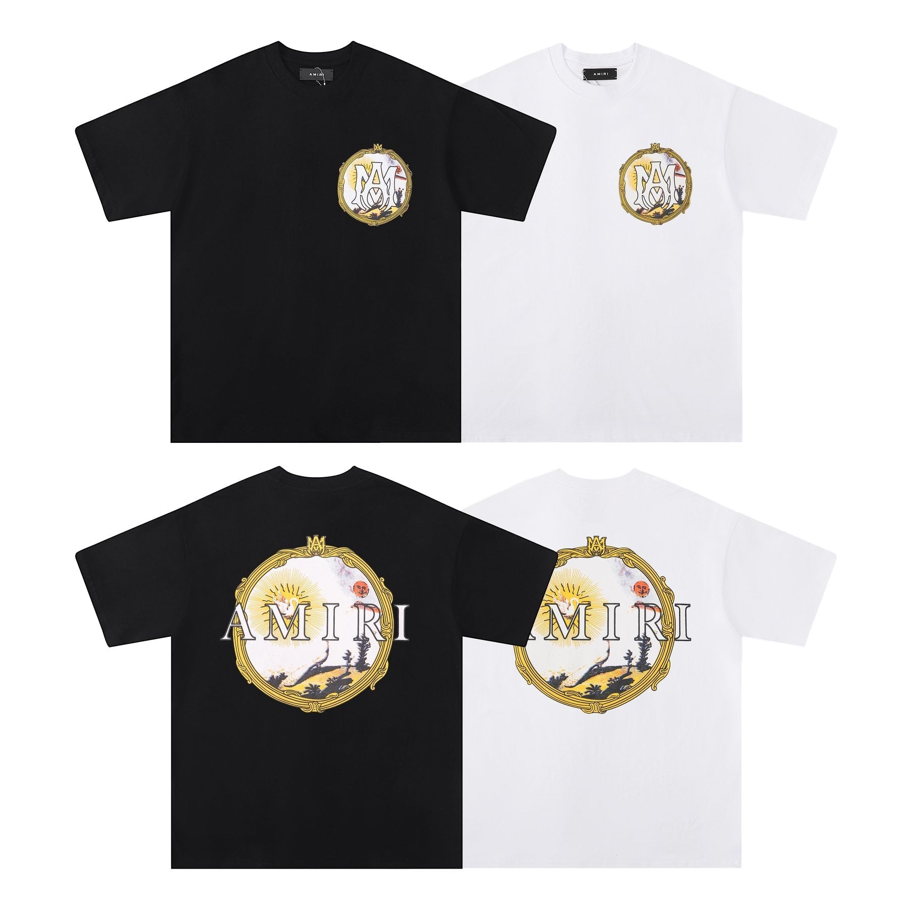 AMIRI Circular Back Graphic Short-Sleeve T-Shirt — comparison
