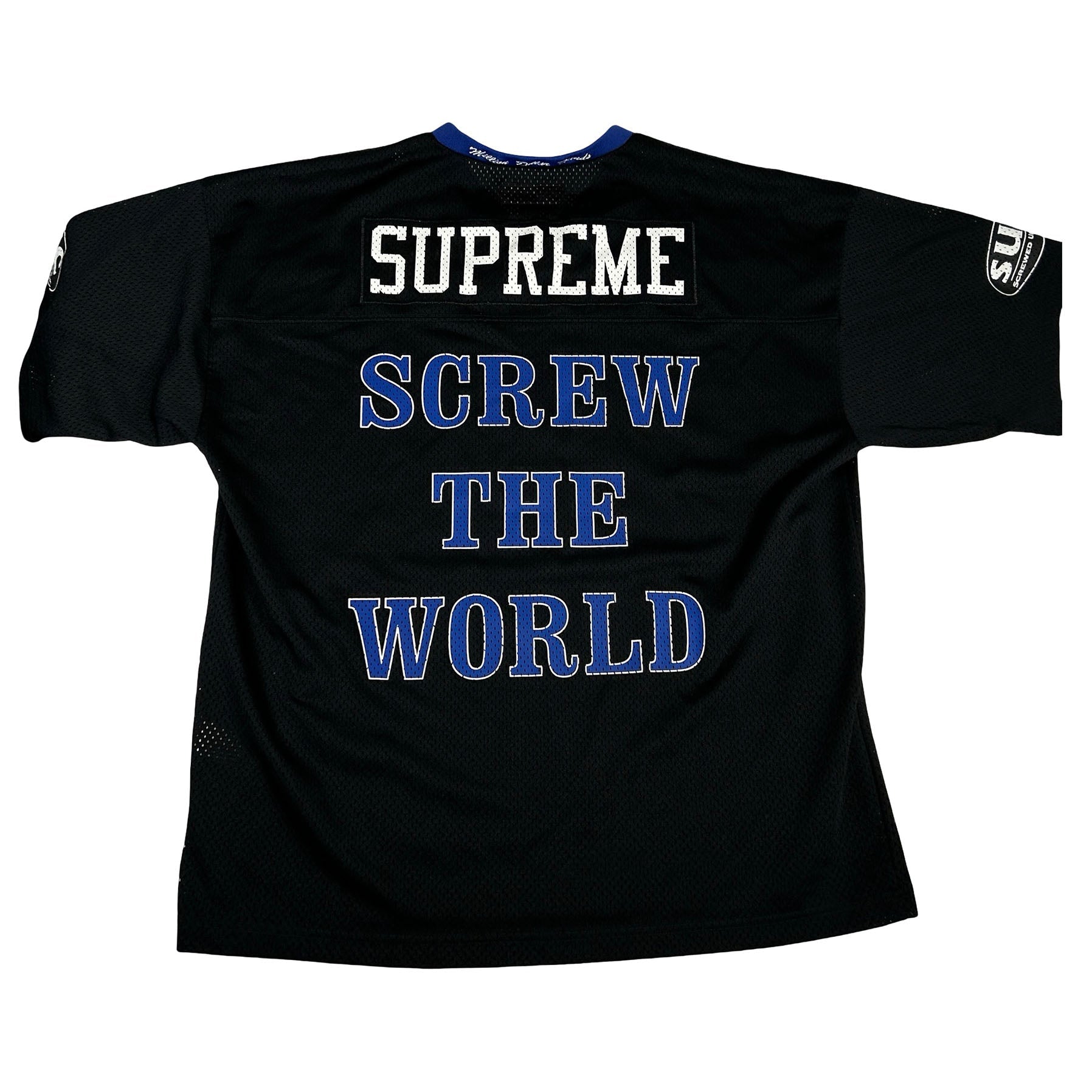 Supreme DJ Screw Football Jersey Black [USED] - L (Used)